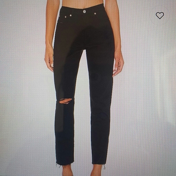 Levi's Denim - LEVI'S - black wedgie high waisted distressed jean